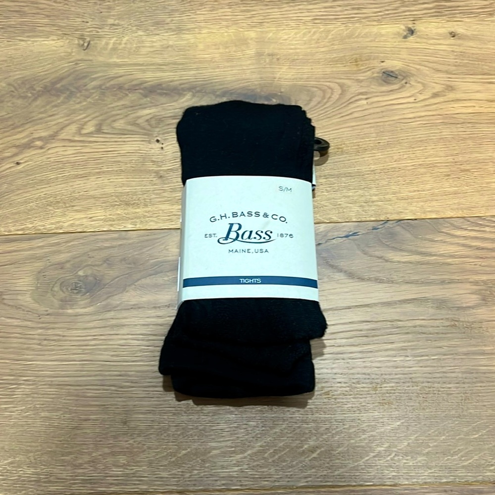 NWT Bass Women’s Sz S/M Tights in Black
